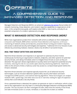 OFFSITE's comprehensive guide to Managed Detection & Response (MDR)